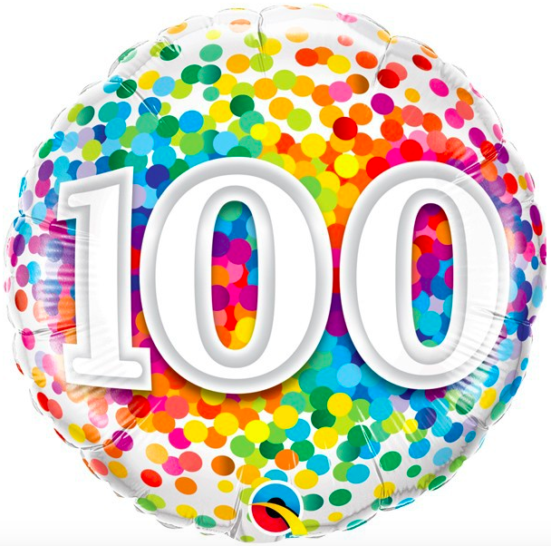 Zijn bekend grote Oceaan stijl 100 jaar ballon confetti bont – WOWballonnen